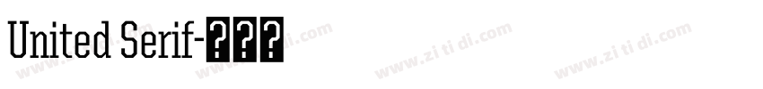 United Serif字体转换